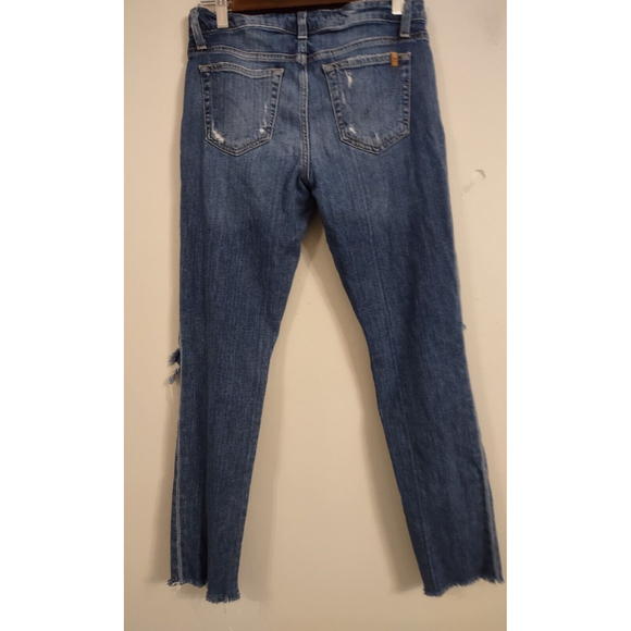 Joe's Women's Jeans Size 27 Ankle Raw Hem Straight Distressed Destroyed Hi Rise - Picture 7 of 8